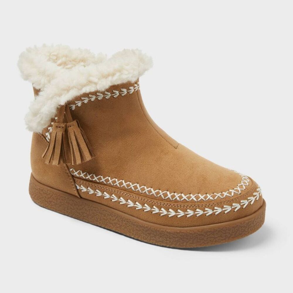 Kids' Fairley Booties - Cat & Jack Tan 4